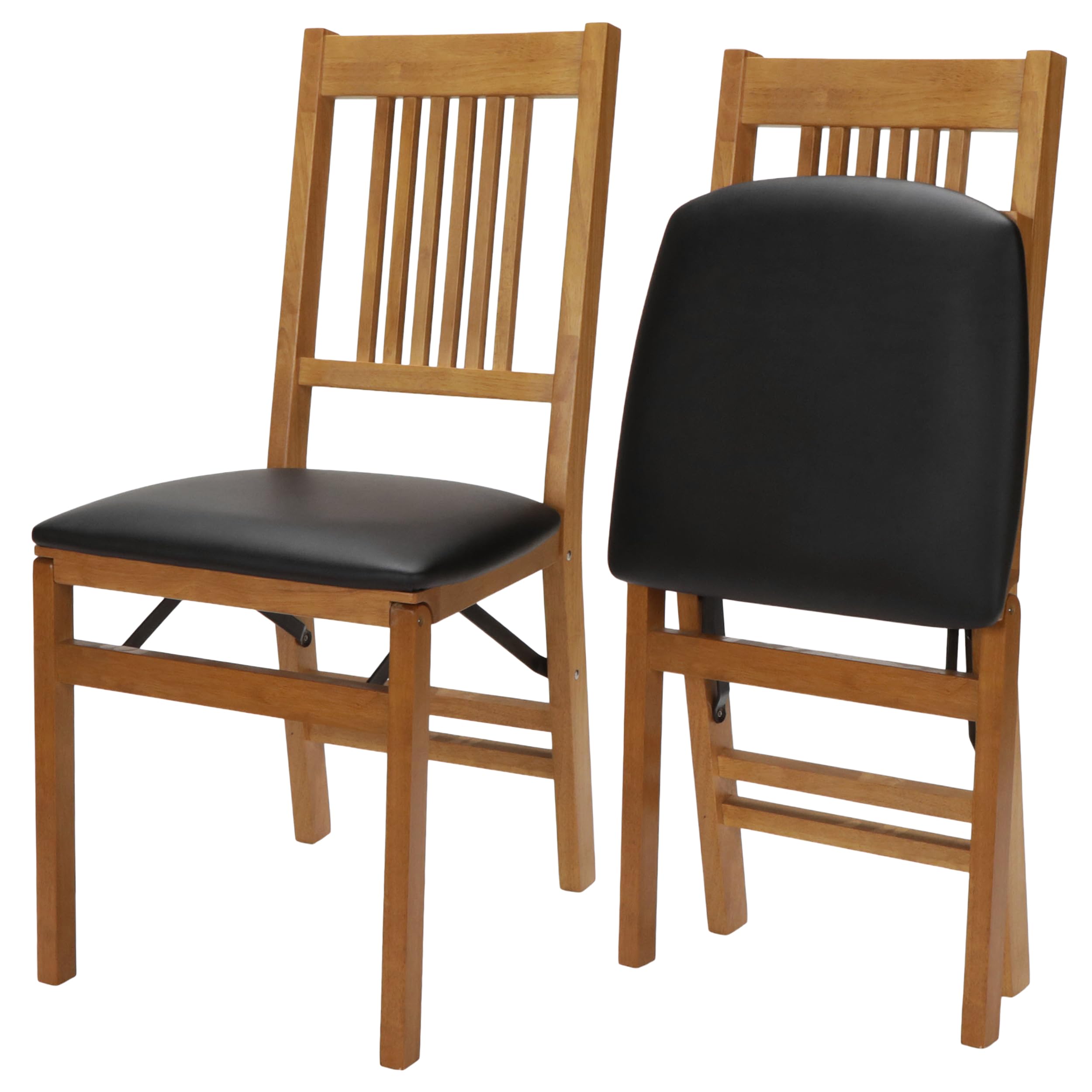 Stakmore True Mission Folding Chair Finish  Set of 2  Oak