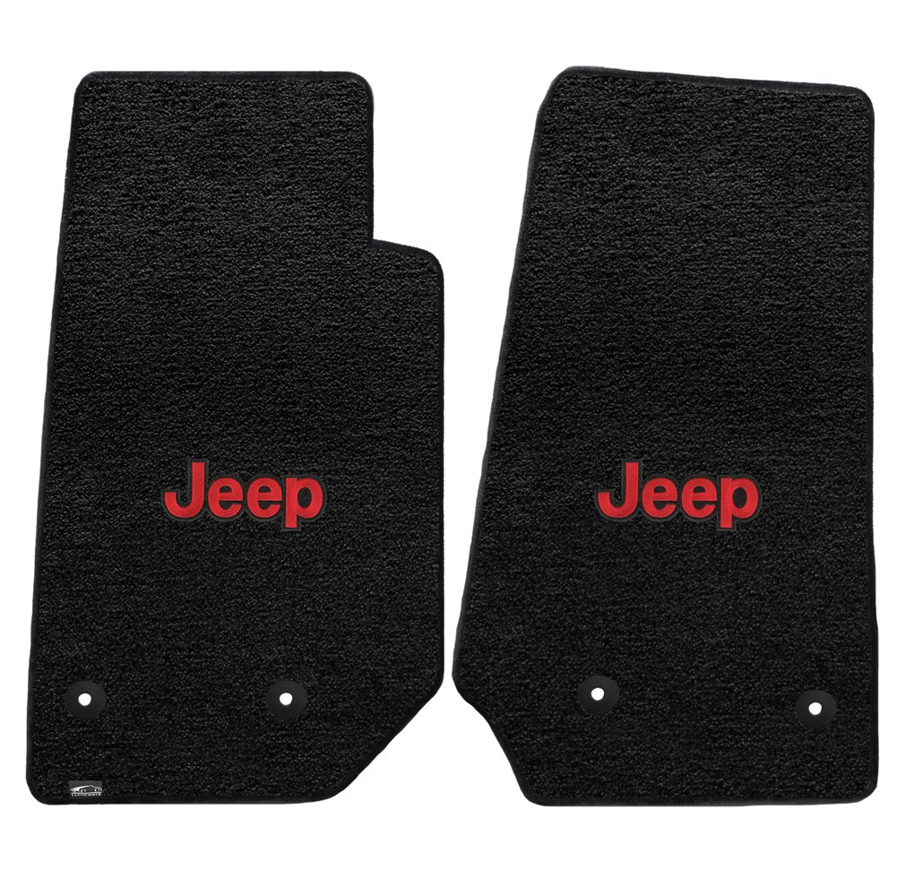 Jeep Wrangler Unlimited 2 Piece Lloyd Mats UltiMatブラックカーペットフロアマットW /レッドジープロゴ( 2014-on )|global研究所