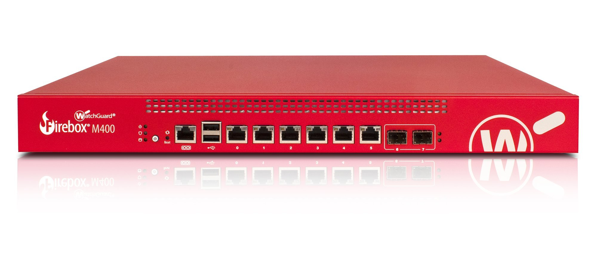 WatchGuard Firebox M400 - Security appliance - with 3 years LiveSecurity Service - 8 ports - 10Mb ローカルエリアネットワーク  100Mb ローカルエリアネットワーク  GigE - 1U
