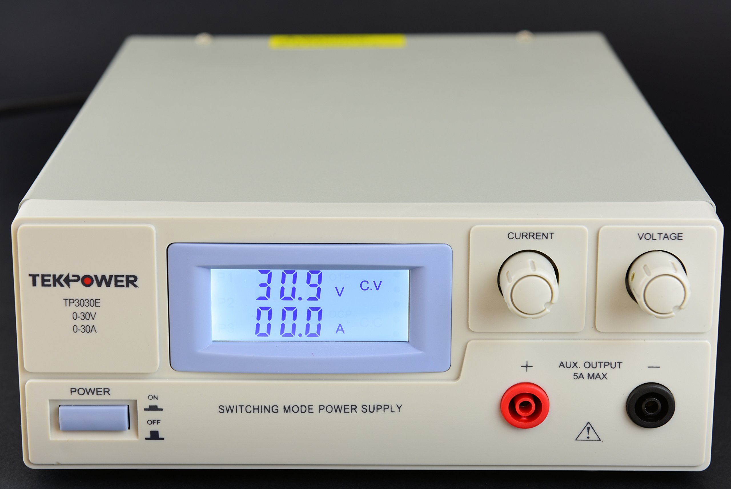 Tekpower TP3030E DC Adjustable Switching Power Supply 30V 30A Digital Display with Back Light｜global研究所