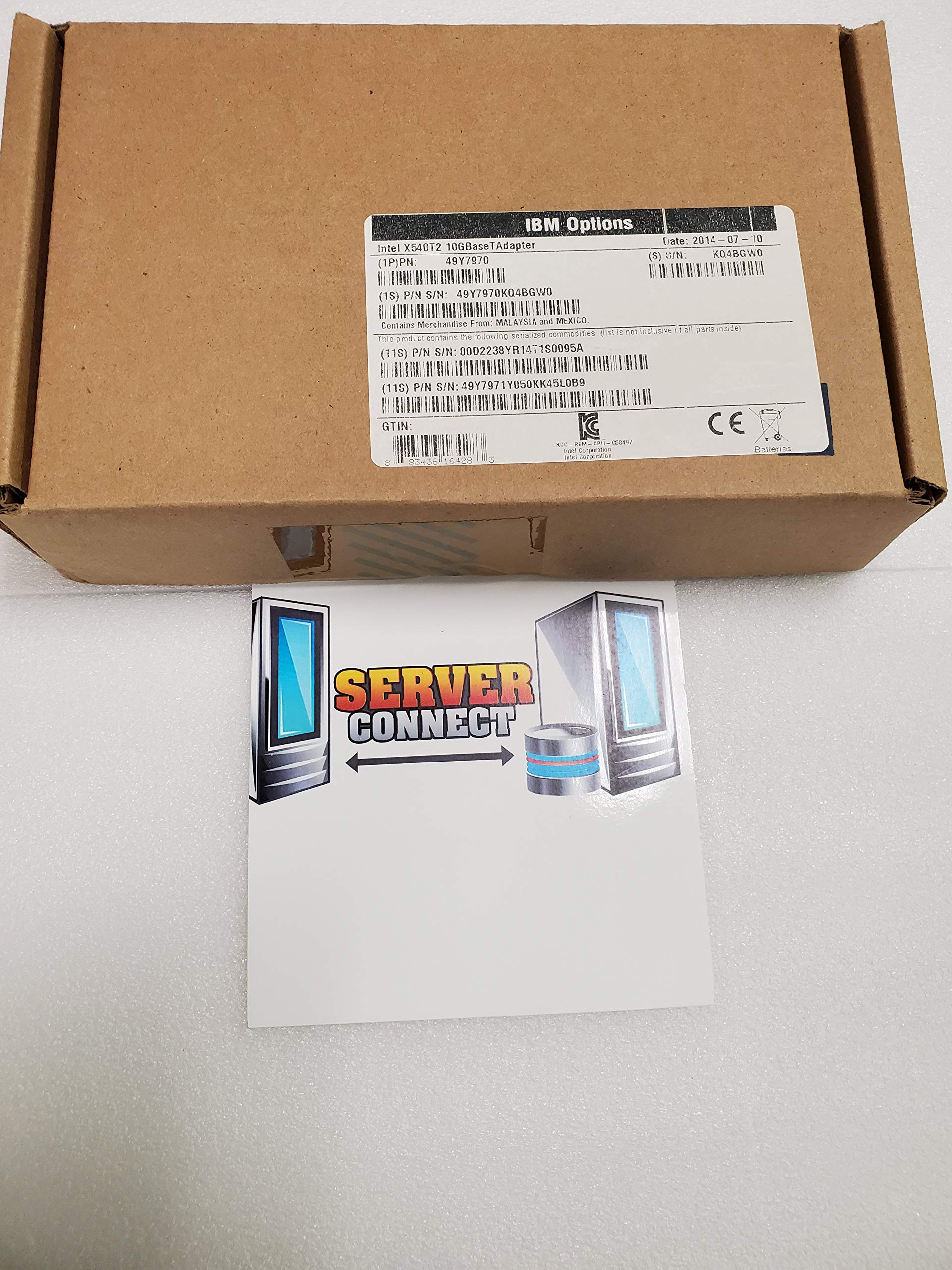 Lenovo 49Y7970 Intel X540-T2 - 網状組織アダプタ - PCI Express 2.0 x8 ロープロファイル - 10Gbイーサネット x 2 - 取り合わせx3100 M4  x3250 M4  x3300 M4  x35XX M4  x3650 M4  x3650 M4  4 固定ディスク x3。 850 X6、x3950 X6。