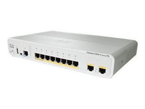 Cisco Catalyst Compact 2960CPD-8PT-L - Switch - managed - 8 x 10/100 (PoE) + 2 x 10/100/1000 - desktop - PoE by Cisco