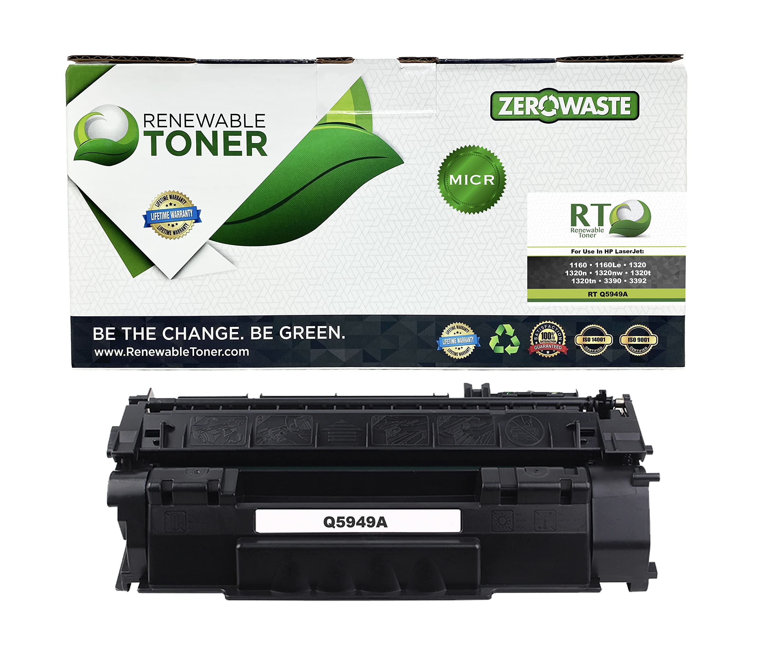 Renewable Toner 互換MICRトナーカートリッジ HP Q5949A 49A レーザープリンター 1160 1320 3390 3392用
