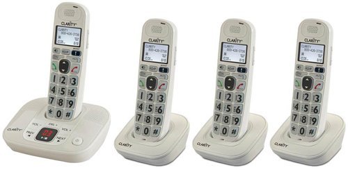 Clarity(クラリティー) D712 中程度の難聴 コードレス電話 D702HS拡張可能受話器付き (クラリティD712 D702HS3)