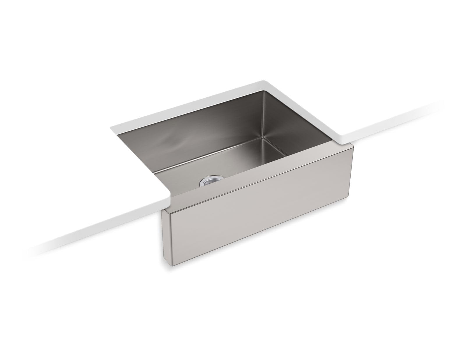 Kohler k-5417 29 ? 1 / 2 シングルBasinアンダーマウント16-gaugeセルフトリミングシンクS、 29 1/2 x 21 1/4 K-5417-NA 1｜global研究所