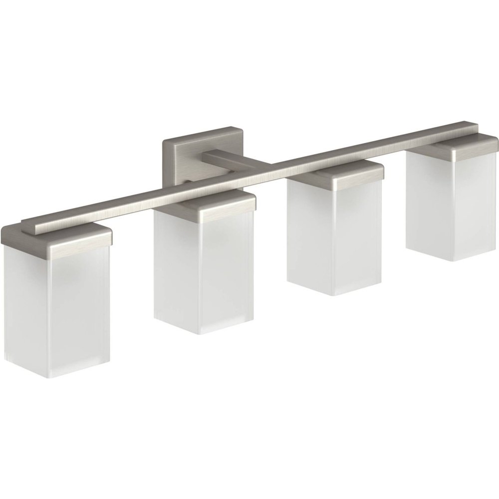 Moen yb8864 90度29インチワイド4ライトリバーシブル浴室洗面化粧台ライト器具、 YB8864BN 1