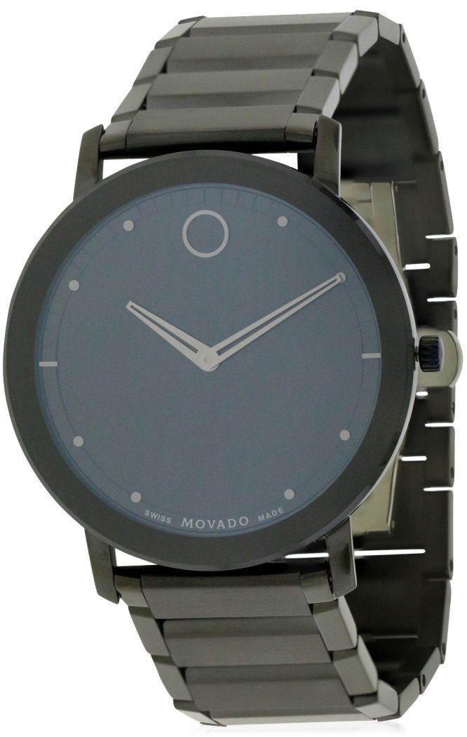 Movado メンズ 0606882 アナログディスプレイ スイスクォーツ ブラックウォッチ