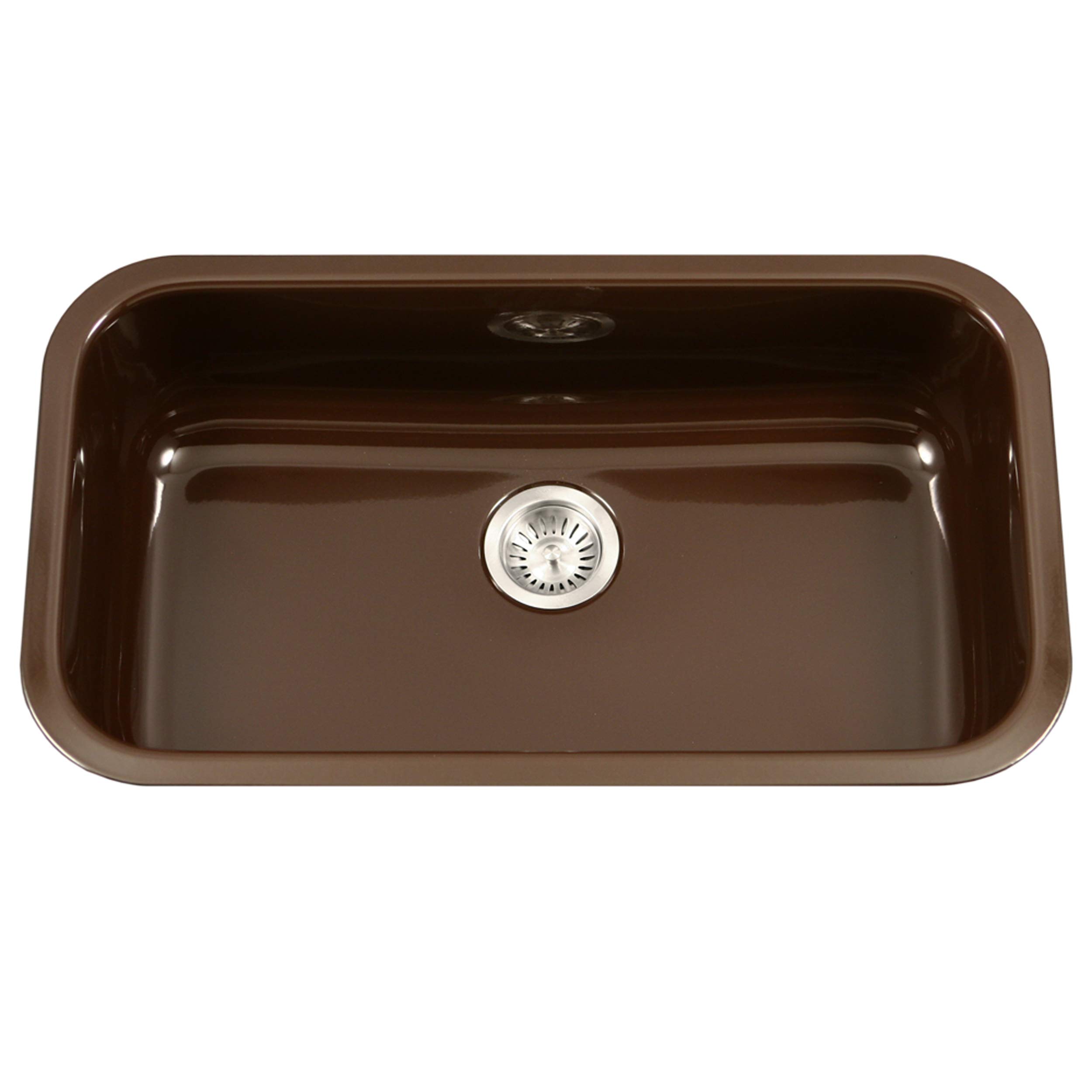 Houzer Porcelaシリーズ 磁器 エナメル ステンレススチール アンダーマウント シングルボウル キッチンシンク 丈夫でスタイリッシュな大型アンダーマウントシンク キッチン用 - PCG-3600 ES 73,926円