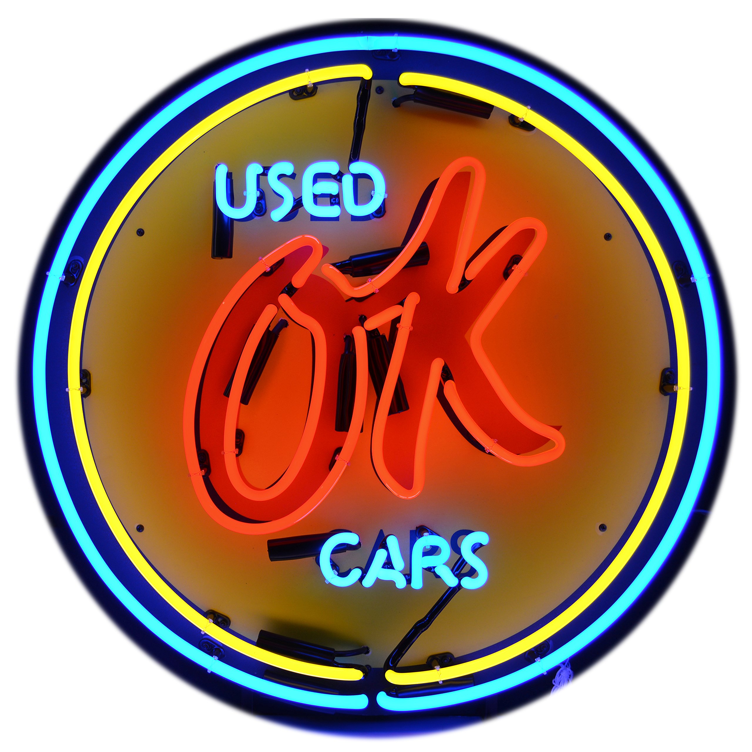 Neonetics 5 chvok Cars and Motorcycles ChevyビンテージOK Used Cars Neon Sign