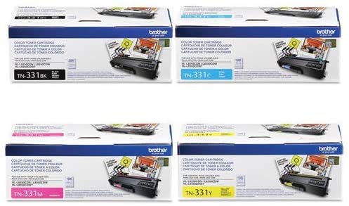 Brother tn331の完全の色のセットブラックシアンマゼンタイエロー
