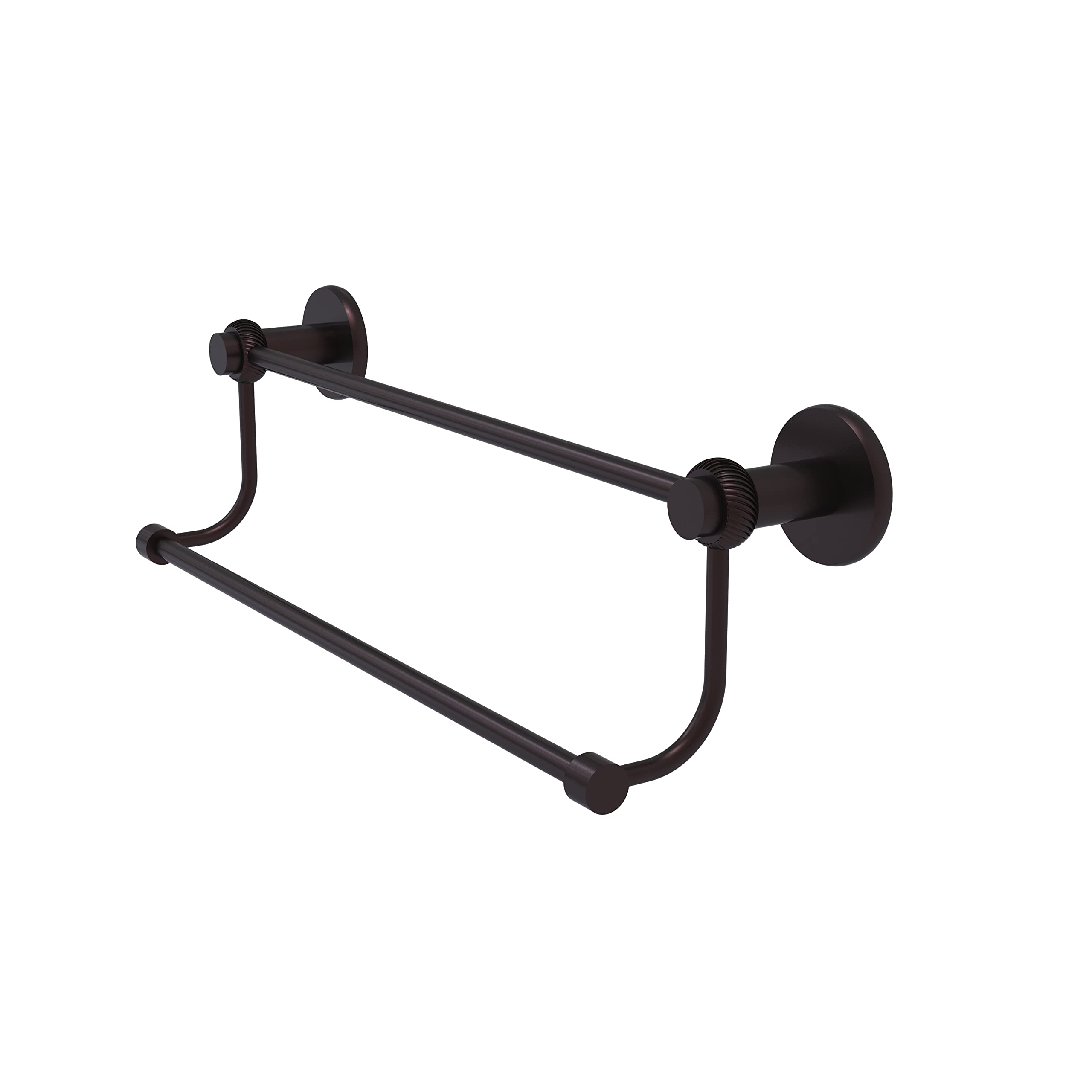 Allied Brass 9072T/36-ABZ Mercury Collection 36 Inch Double Twist Accents Towel Bar  36-Inch  Antique Bronze