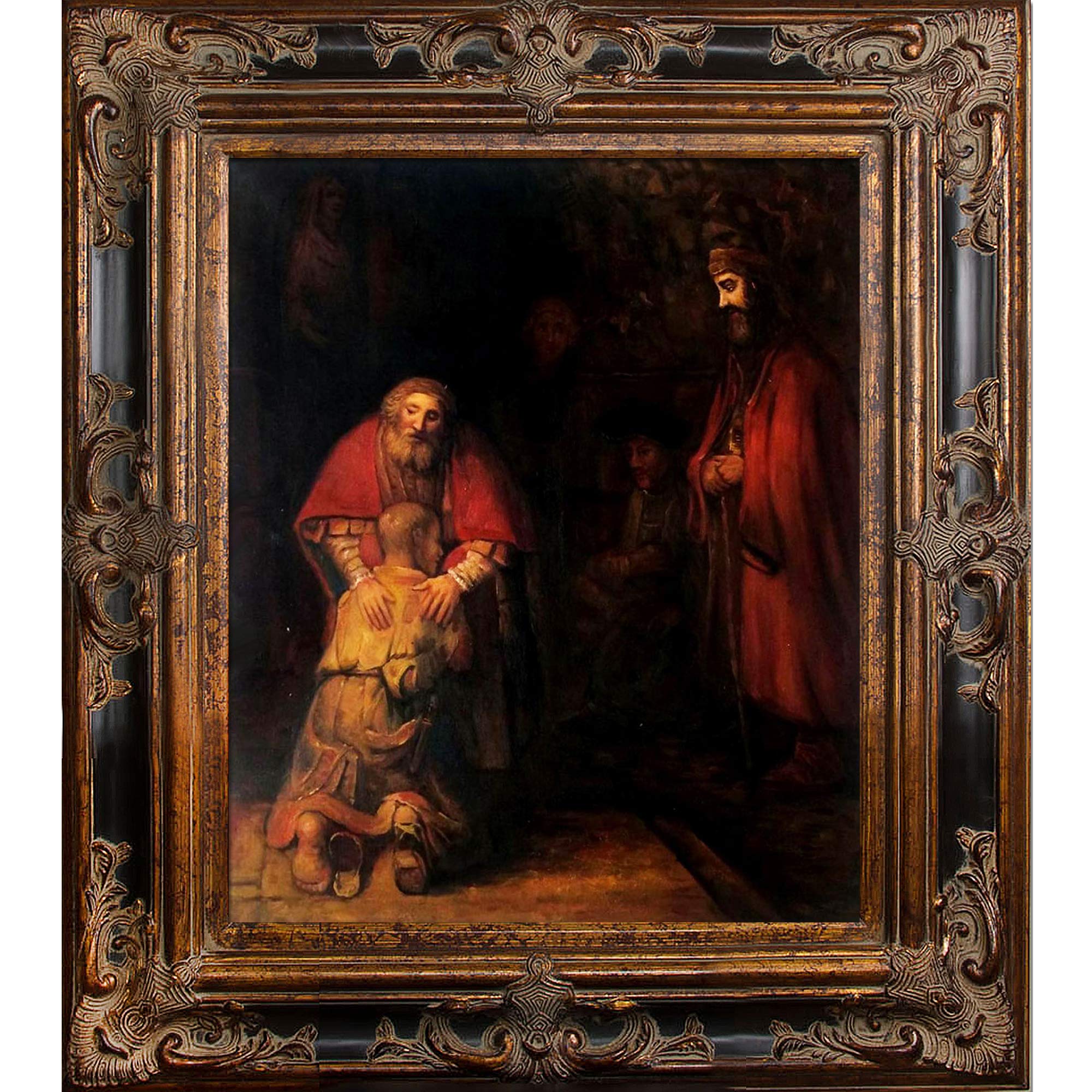 La Pastiche Return of the Prodigal Son 額入り油絵 29.5インチ x 25.5インチ マルチ 35.5 x 31.5 REM3259-FR-620BP20X24｜global研究所