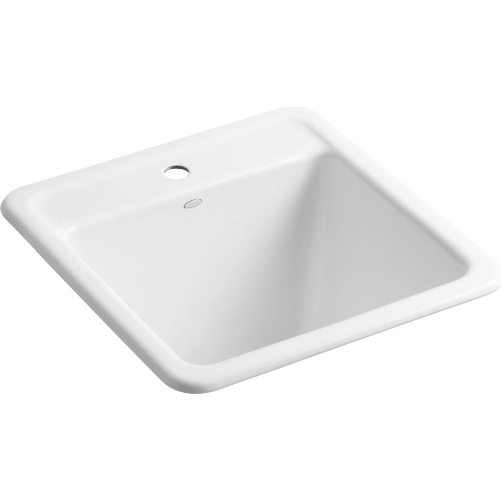 KOHLER 19022-1-0 Park Falls ありがた味シンク 22in x 14in x 11in 白いこと