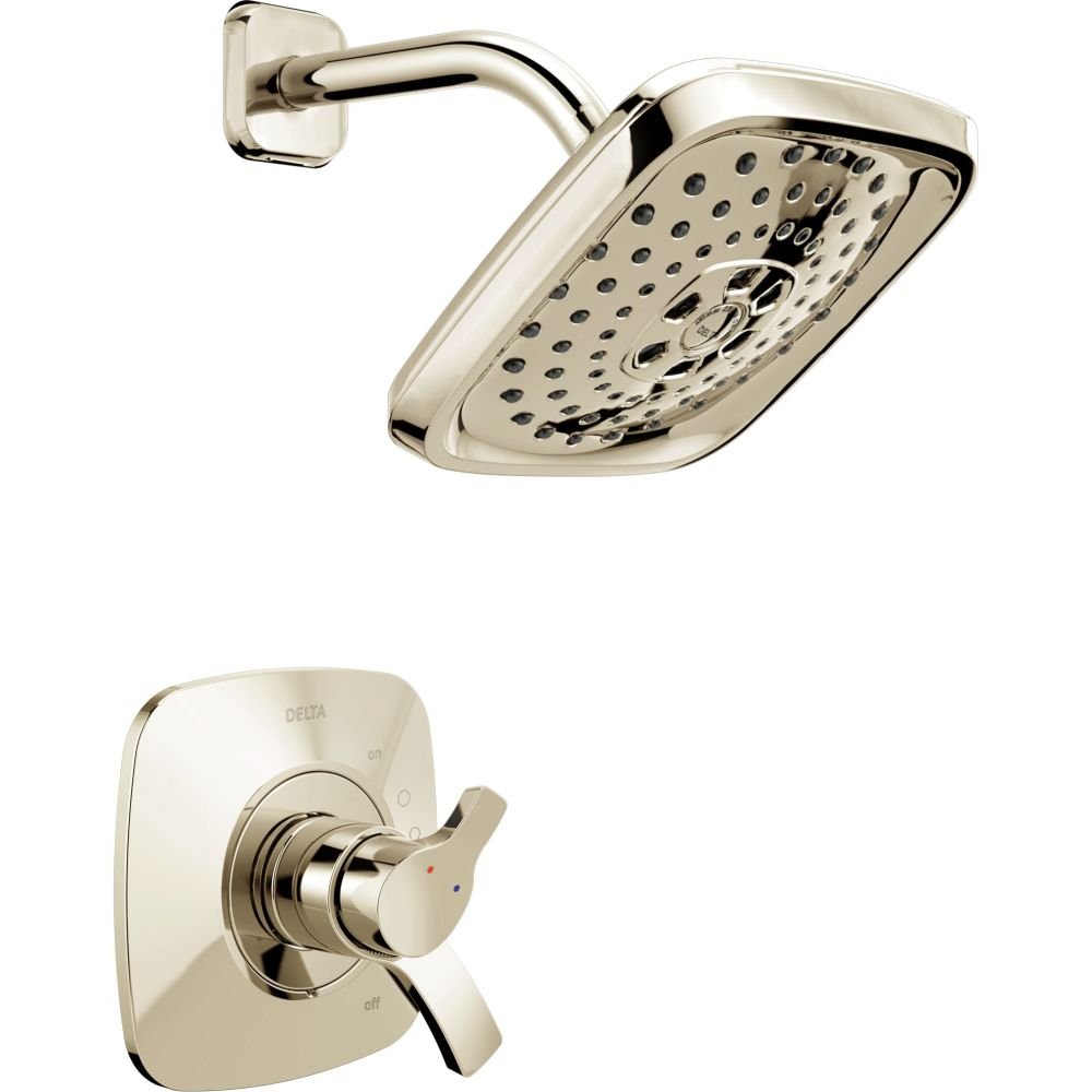 Delta Faucet T17T252-PN Tesla TempAssure 17T Series Shower Trim with H2Okinetic Technology Polished Nickel by DELTA FAUCET|global研究所