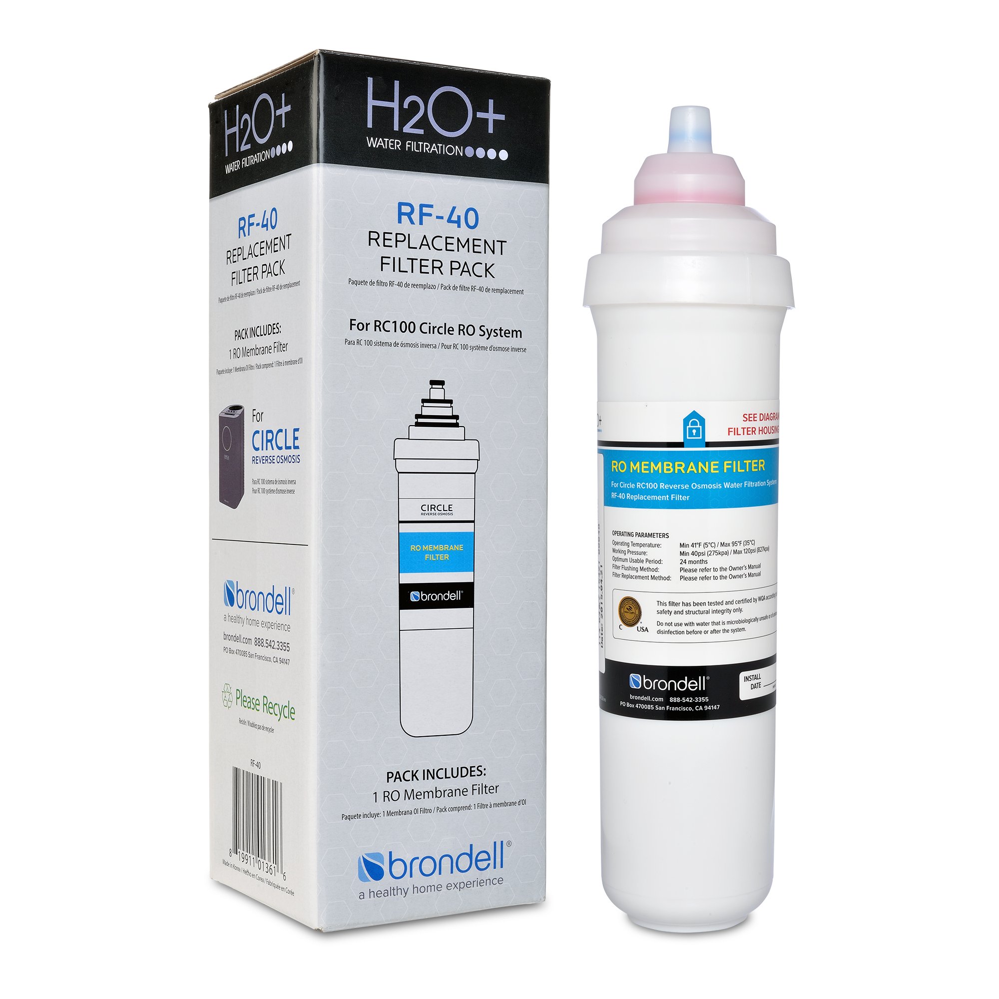 Brondell H2O+ Circle RO Membrane Replacement Filter by Brondell [並行輸入品]