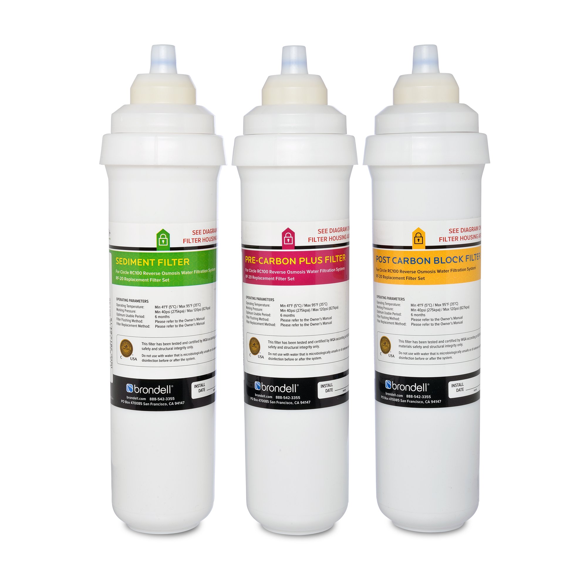 Brondell H2O Circle Sediment and Carbon Replacement Filter Pack (RF-20) 19,307円