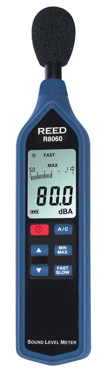 REED Instruments R8060 Sound Level Meter with Bargraph  Type 2  30 to 130 dB by Reed Instruments