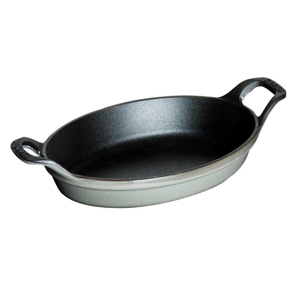 Staub Cast Iron Oval Baking Dish  1.9l - Graphite - Staub Roasting Dishes