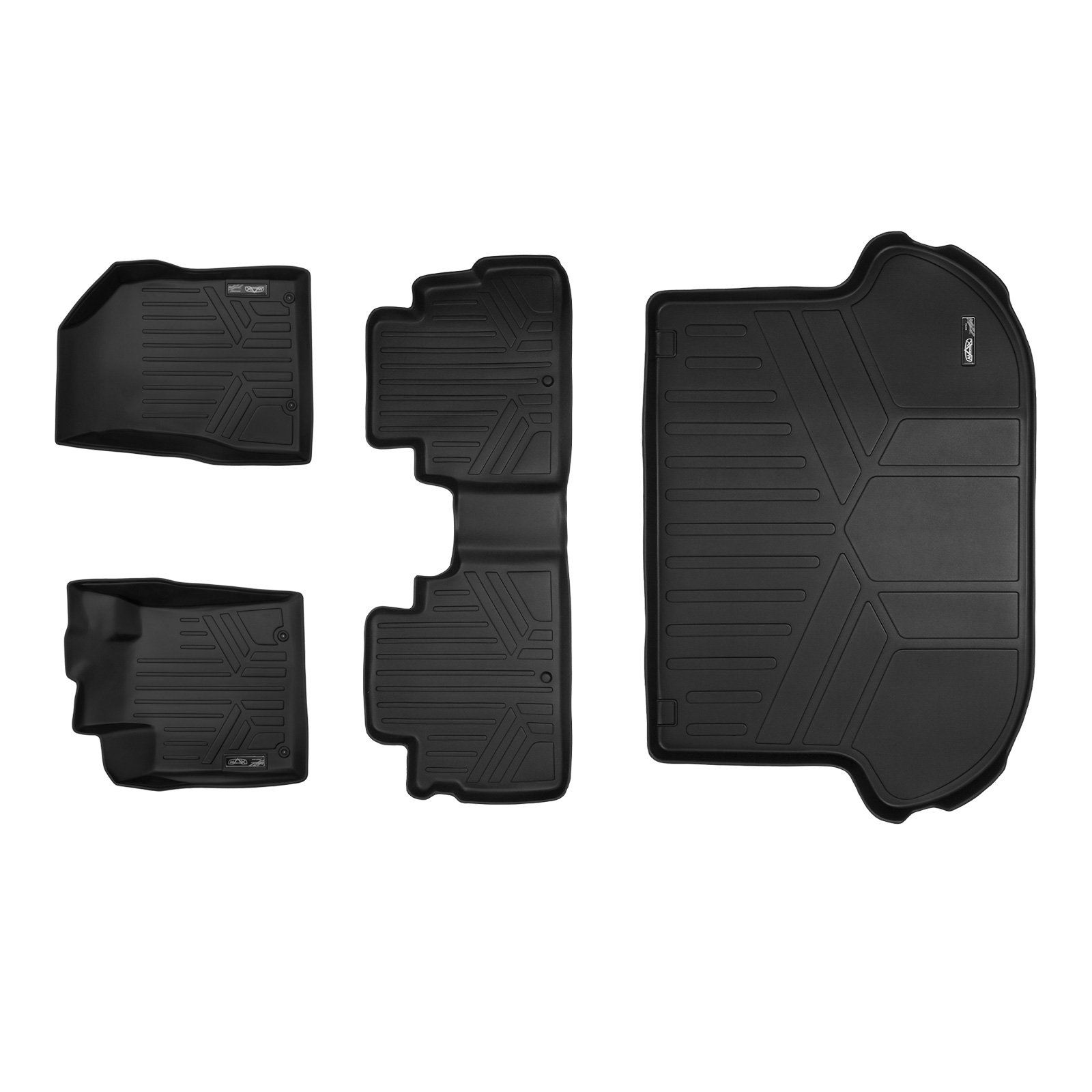 MAXLINER フロアマットとカーゴライナーセット ブラック 2015-2017 日産ムラーノ用