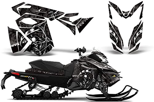 2013 ? 2014 Ski Doo Rev XS AMRRACING Sledグラフィックスデカールキット ? Reaper ? ブラック