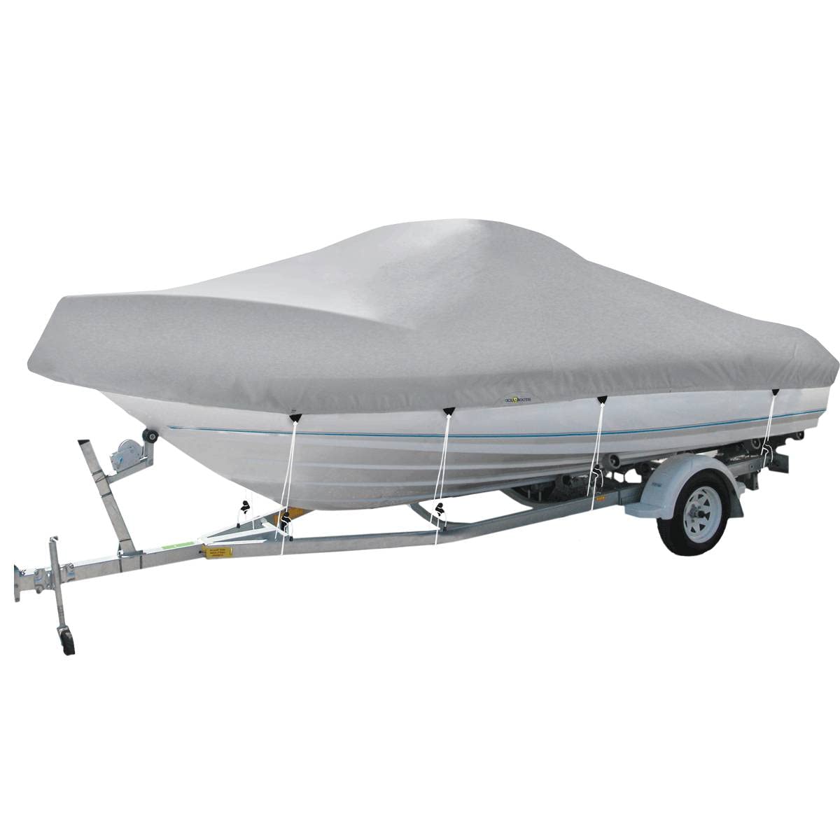 Oceansouth Heavy Duty 100 %ソリューション染めポリエステルv-hull Cuddyキャビンボートカバー15 ' 5インチ- 16 ' 4