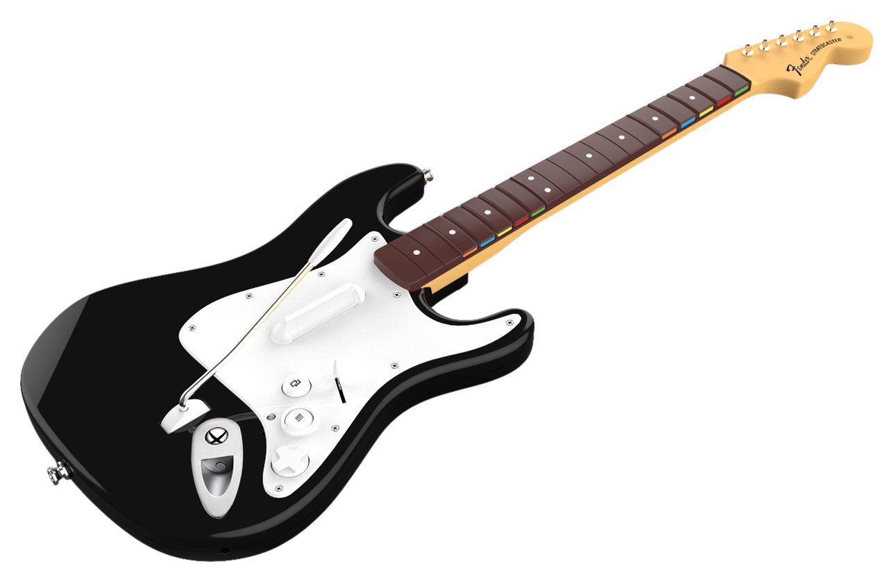 Mad Catz Rock Band 4 Wireless Fender Stratocaster Guitar Controller Xbox One Black マッドキャッツ ロックバンド 4 ワイヤレス フェンダー ストラトキャスター ギター コントローラー ブラック (Xbox One 海外輸入北米版周辺機器)