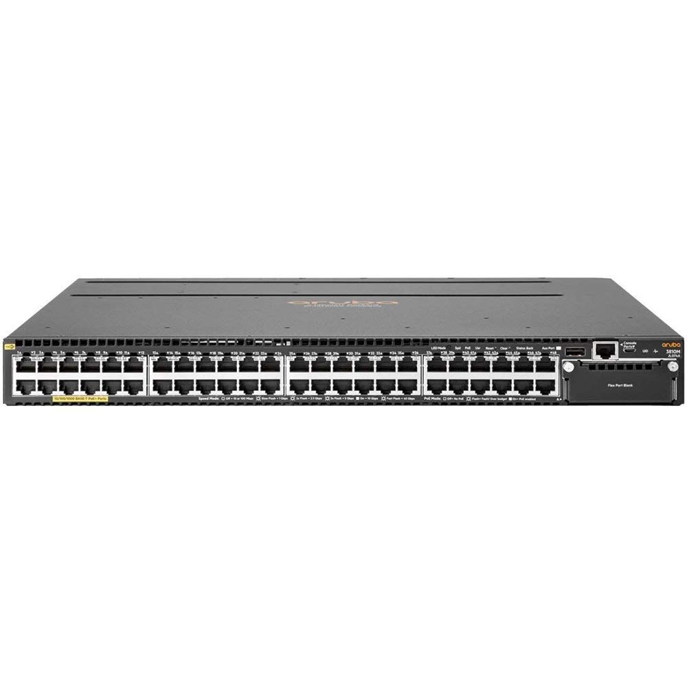 日本ヒューレットパッカード HPE Aruba 3810M 48G PoE+ 1slot Switch JL074A