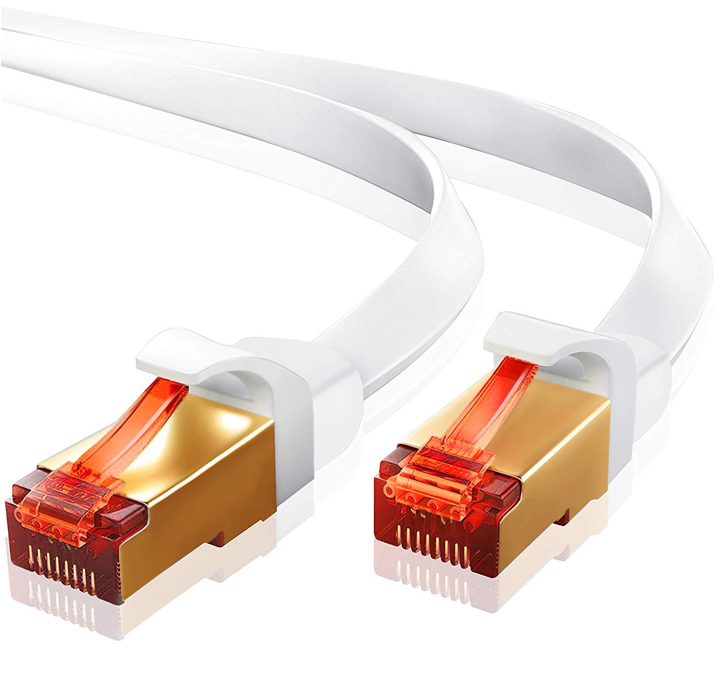 LANケーブル 40m カテゴリ7 RJ45コネクタギガビット10Gbps / 600MHz CAT7準拠のイーサネットケーブルSTP爪折れ防止シールドモデムルーターPS3 PS4 Xboxなどに対応 - IBRA