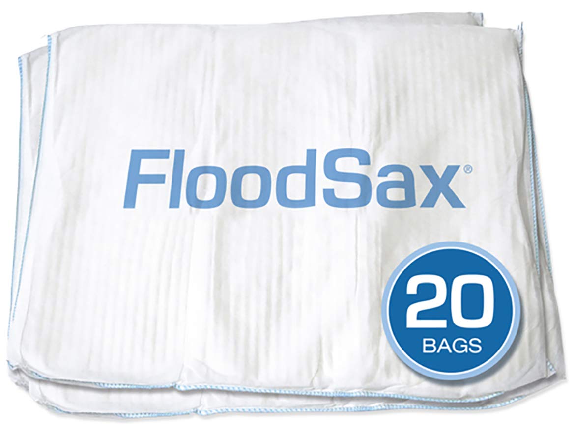 FloodSax サンドレスサンドバッグ 吸水性フラッドバリア 19in x 20in 20個容器に並べる プリンター・FAX用インク-パソコン・周辺機器