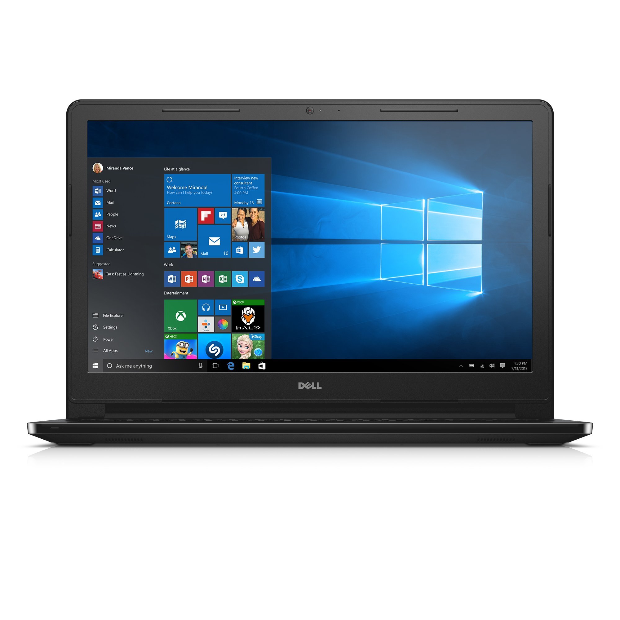 Dell Inspiron i3552-4041BLK 15.6 Inch Laptop (Intel Celeron 4 GB RAM 500 GB HDD Black) by Dell