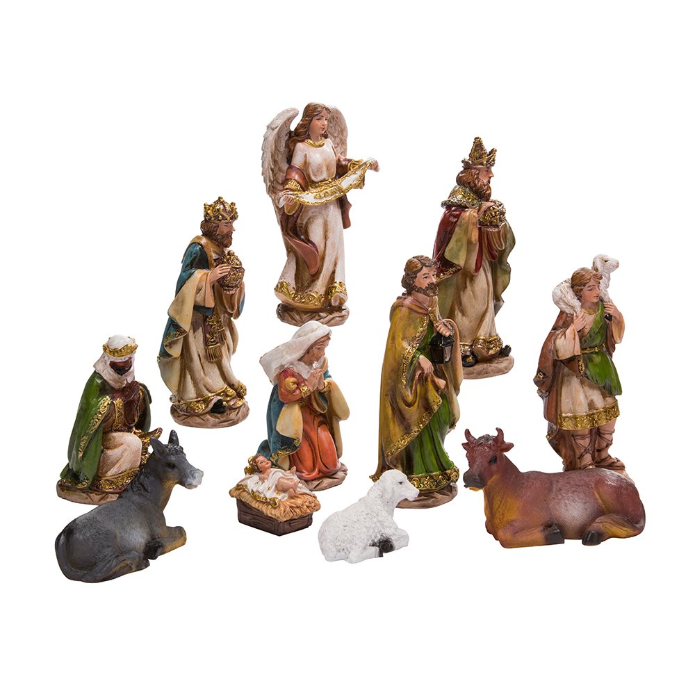 Kurt Adler 6 Nativity Set with 11 Figures