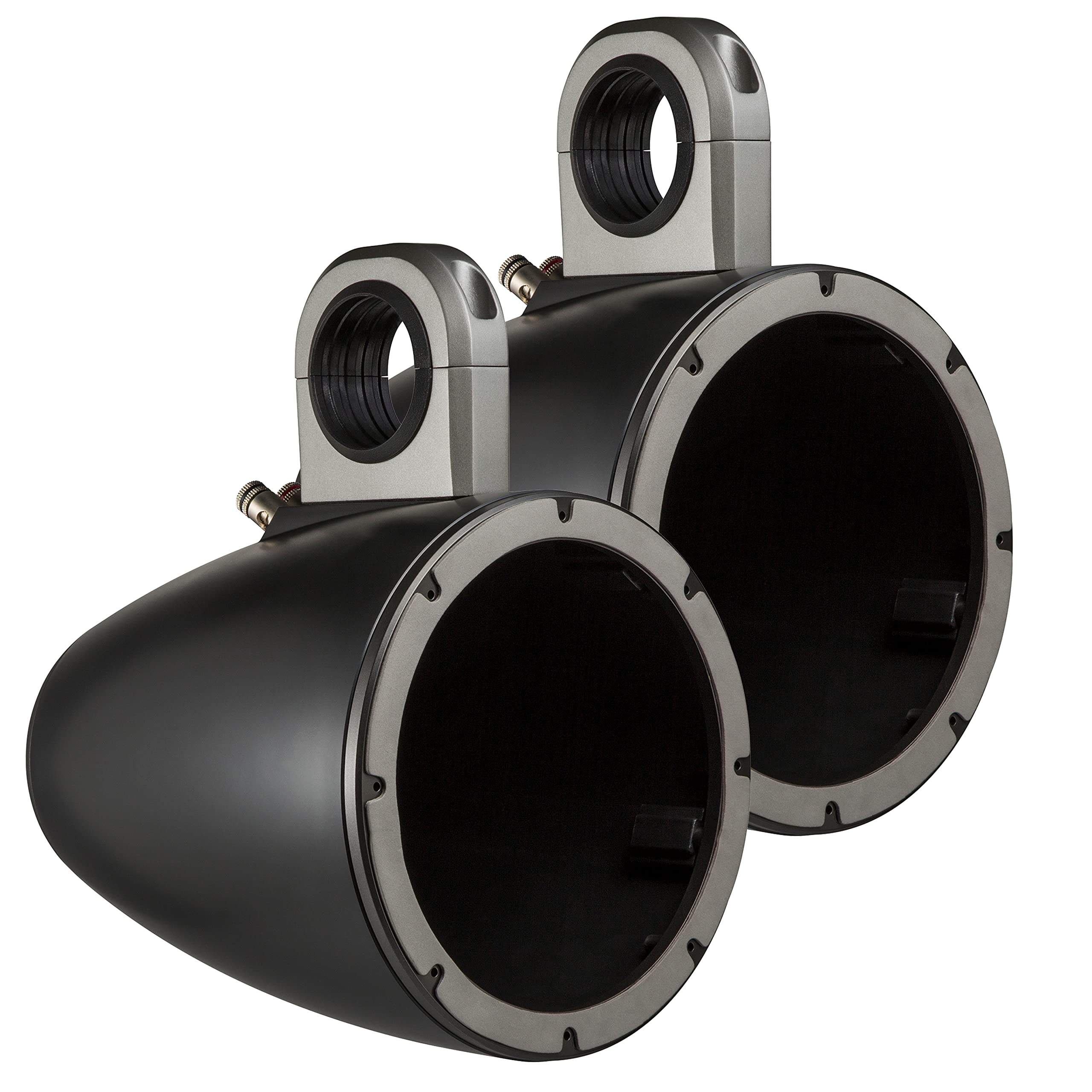 Kicker KMTES8 タワーエンクロージャ 8インチ (200mm) ドライバー用、ペア、ブラック。｜global研究所