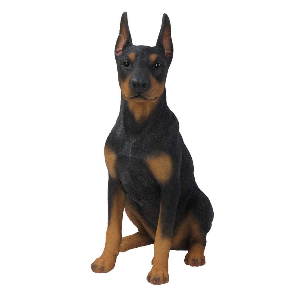 Hi-Line Gift Ltd 座っているドーベルマン ピンシャー 犬像|global研究所