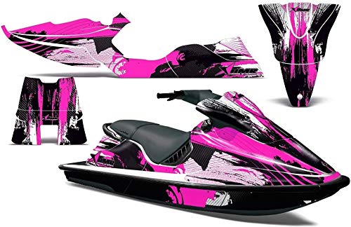 AMR Racing ジェットスキー グラフィックキット ステッカー デカール Sea-Doo XP 1994-1996対応 カーボンX ピンク｜global研究所