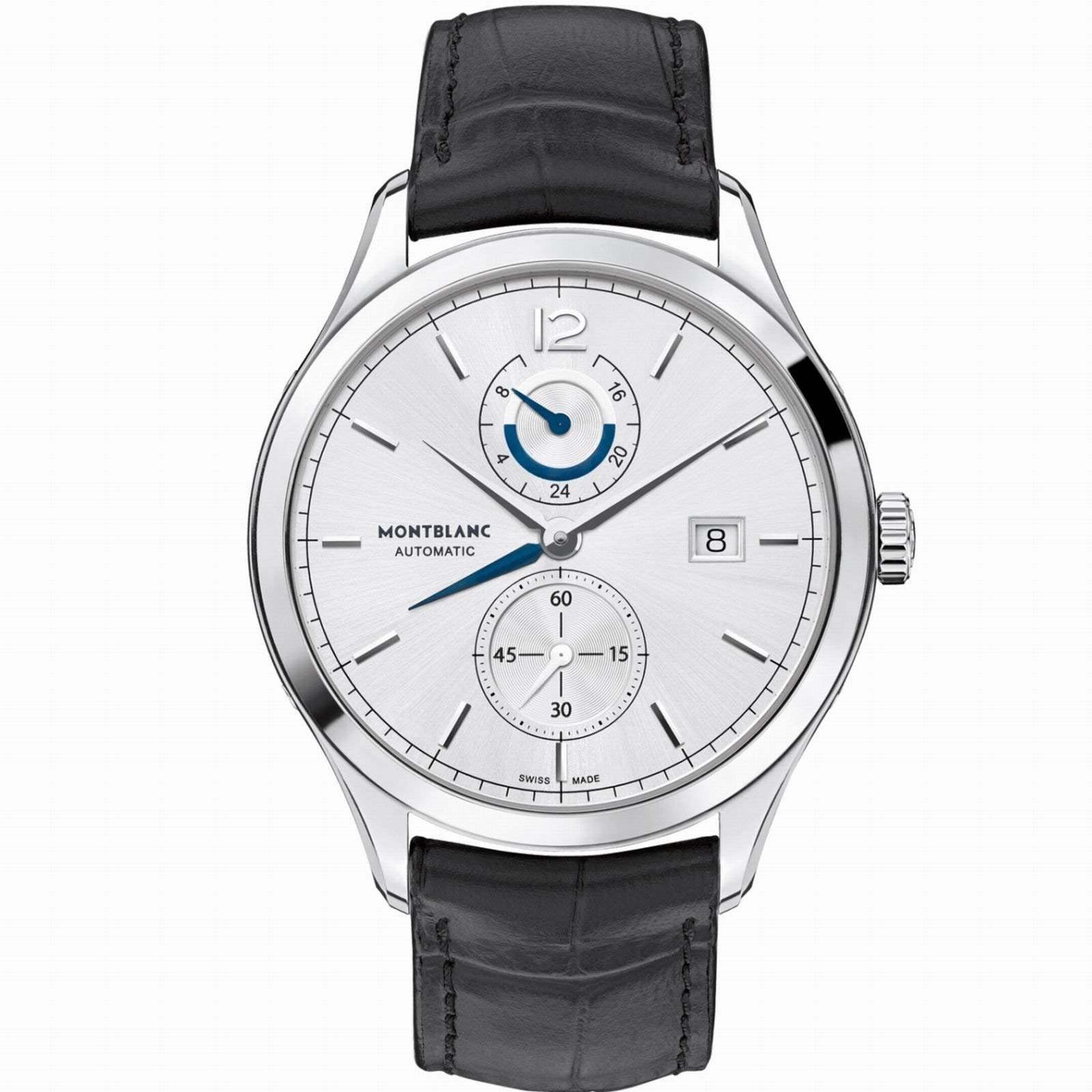 Montblanc orologio Heritage Chronometrie Dual Time 41粍 argento automatico acciaio 112540