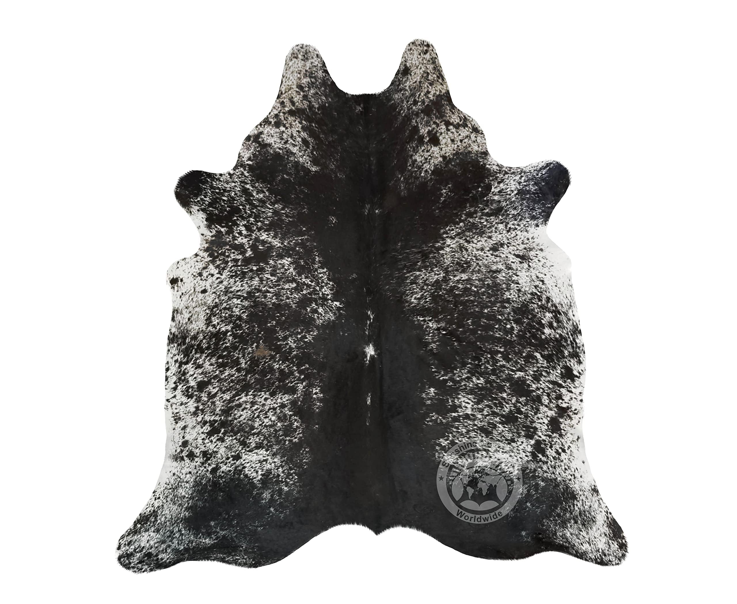 本物 塩コショウ カウハイドラグ 6 x 7フィート 180 x 210 cm｜global研究所 36,914円