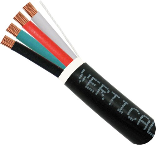 18AWG 4コンダクターオーディオケーブル 直接埋設 500フィート ブラック 34,801円