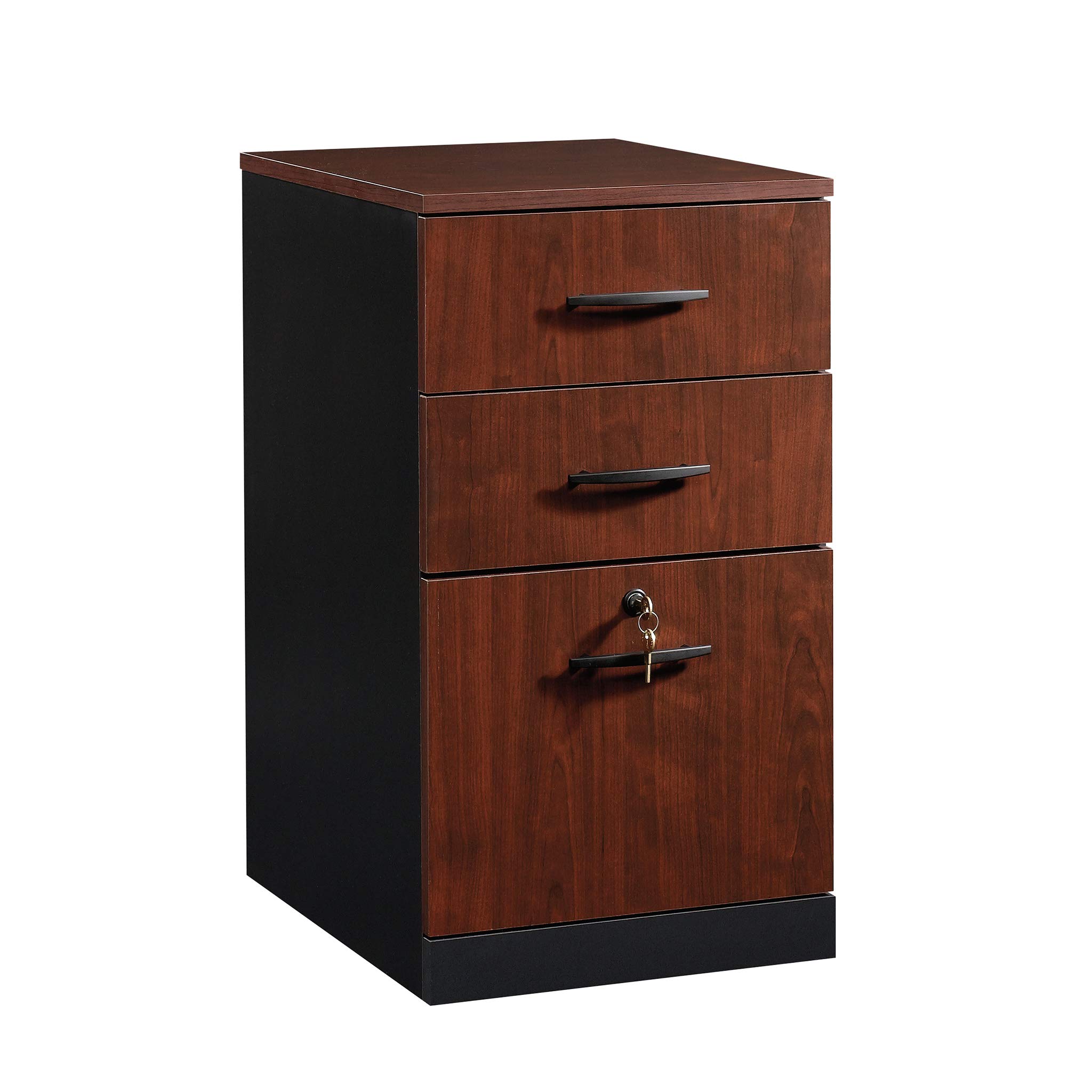Sauder 419612 Via 3-Drawer Pedestal  Classic Cherry Finish 141［並行輸入］