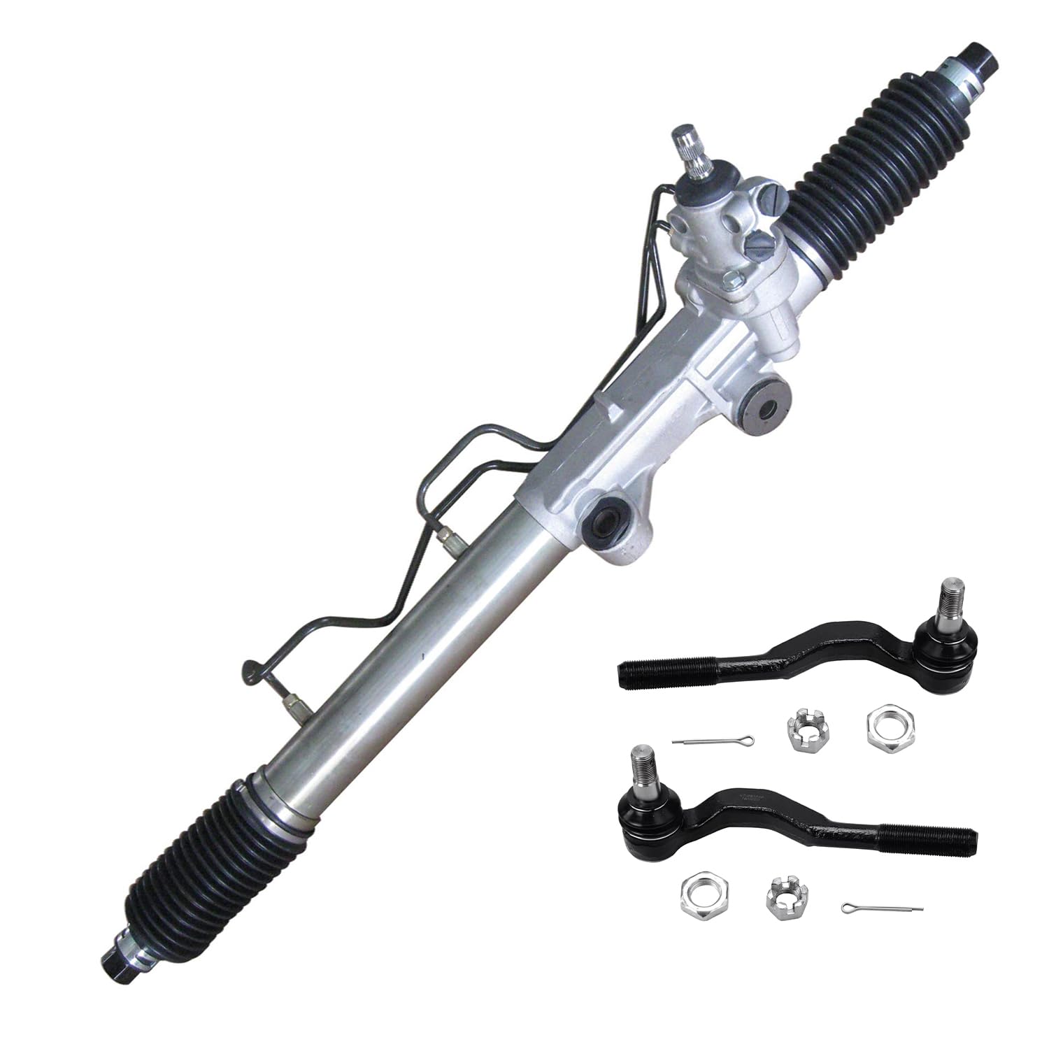 Detroit Axle - ラック&ピニオンキット 1995-2004 トヨタ タコマ 1996 1997 1998 1999 2000 2001 2002 2003用 フロントパワーステアリングラック&ピニオンアセンブリ アウタータイロッドエンド2個交換用