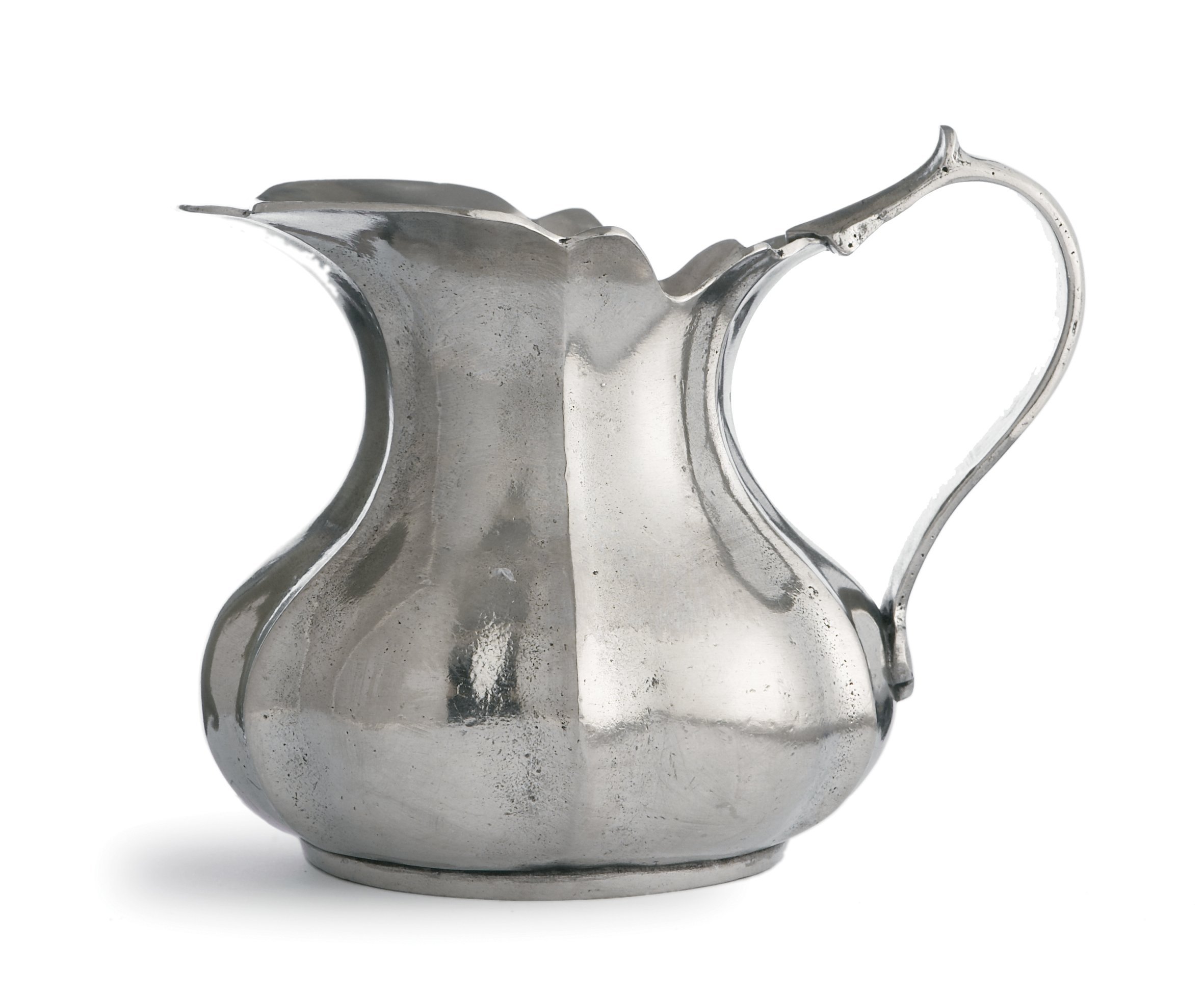 Arte Italica Vintage Scalloped Pitcher Small Pewter