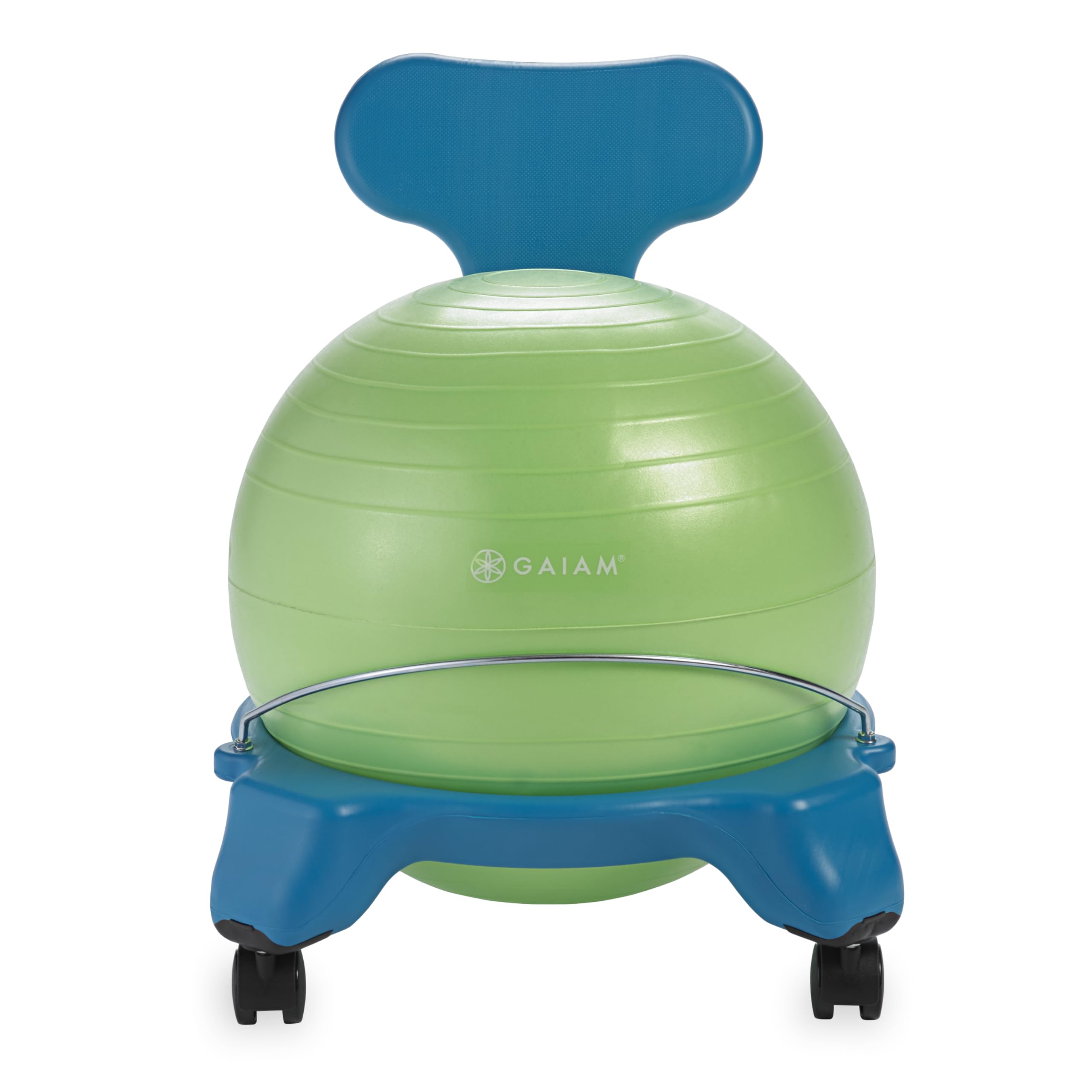 Gaiam (ガイアム) 赤ちゃん用バランスボールチェア - 古典派音楽な赤ちゃん用安定した性どんぶり鉢女性議長、オルタナティブスクールクラスルームの延性のあるな学習机居敷き 活動的な教え子向け申し分なく引き受ける付き添い人 青み/緑であること