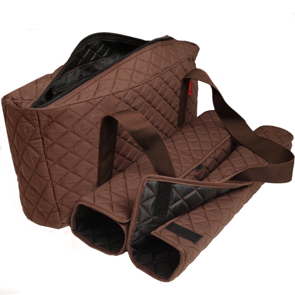 NEW - Empty Mahjong Bag - Brown Quilted Soft Bag by Linda Li - Empty Bag Only|global研究所