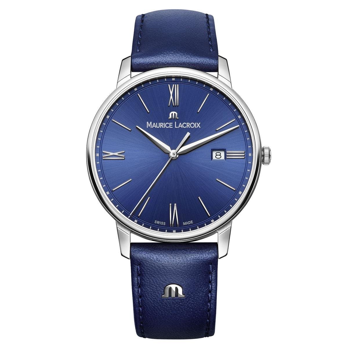Maurice Lacroix メンズ EL1118-SS001-410-1 Eliros アナログ見せびらかす 石英 青み ウオッチ  古典派音楽