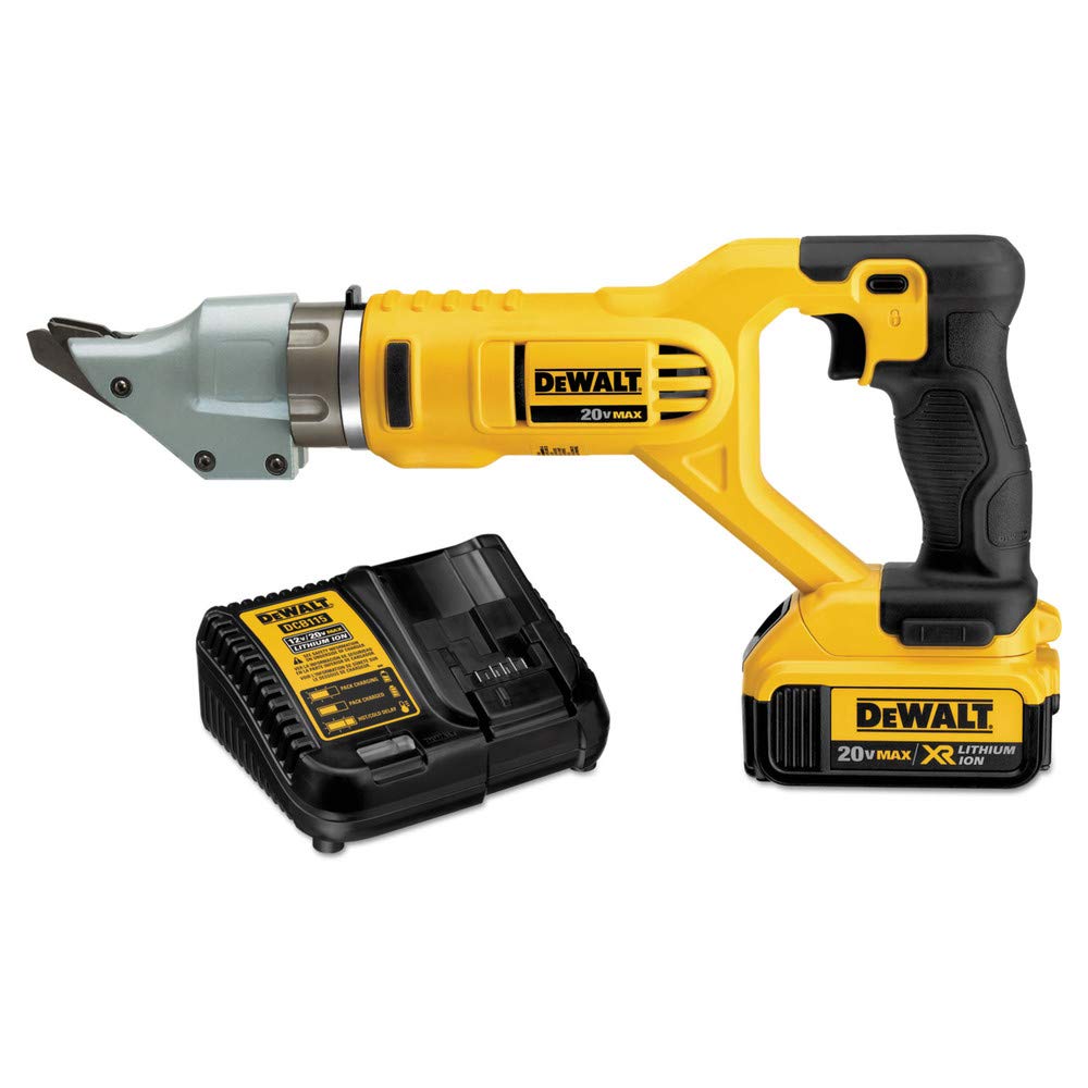 DEWALT DCS494M2 20V MAX 14ga Swivel Head Shear Kit