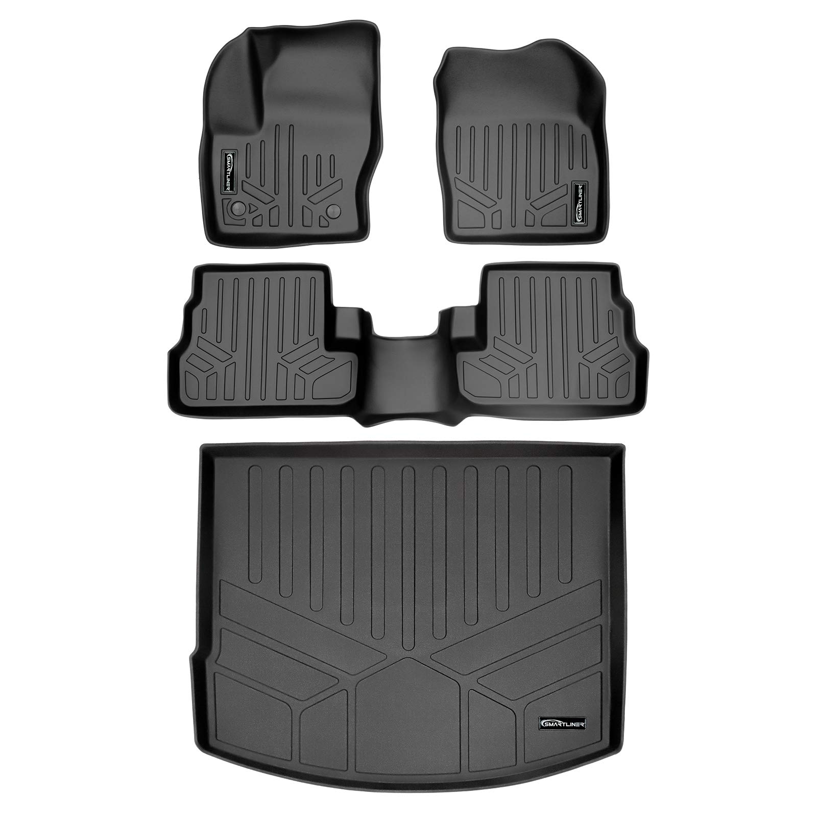 MAXFLOORMAT床マット(2行) MAXTRAYカーゴライナーセットブラックfor 2015 ? 2018リンカーンMKC