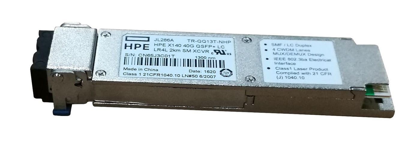 日本ヒューレットパッカード HPE X140 40G QSFP+ LC LR4L 2km SM Transceiver JL286A｜global研究所