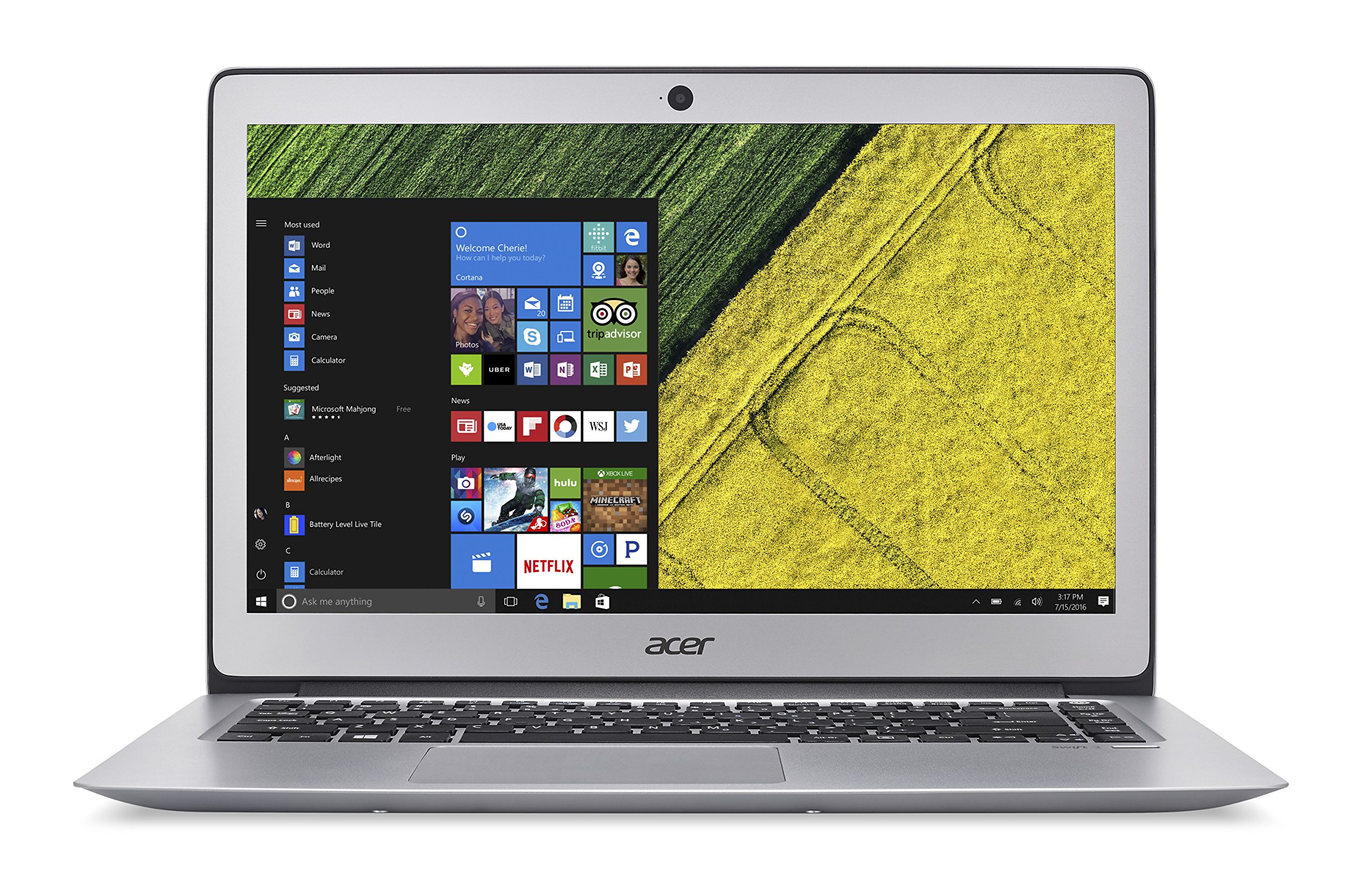 Acer Swift 3 14 Full HD Intel Core i5-6200U 8GB DDR4 256GB SSD Windows 10 SF314-51-52W2 by Acer