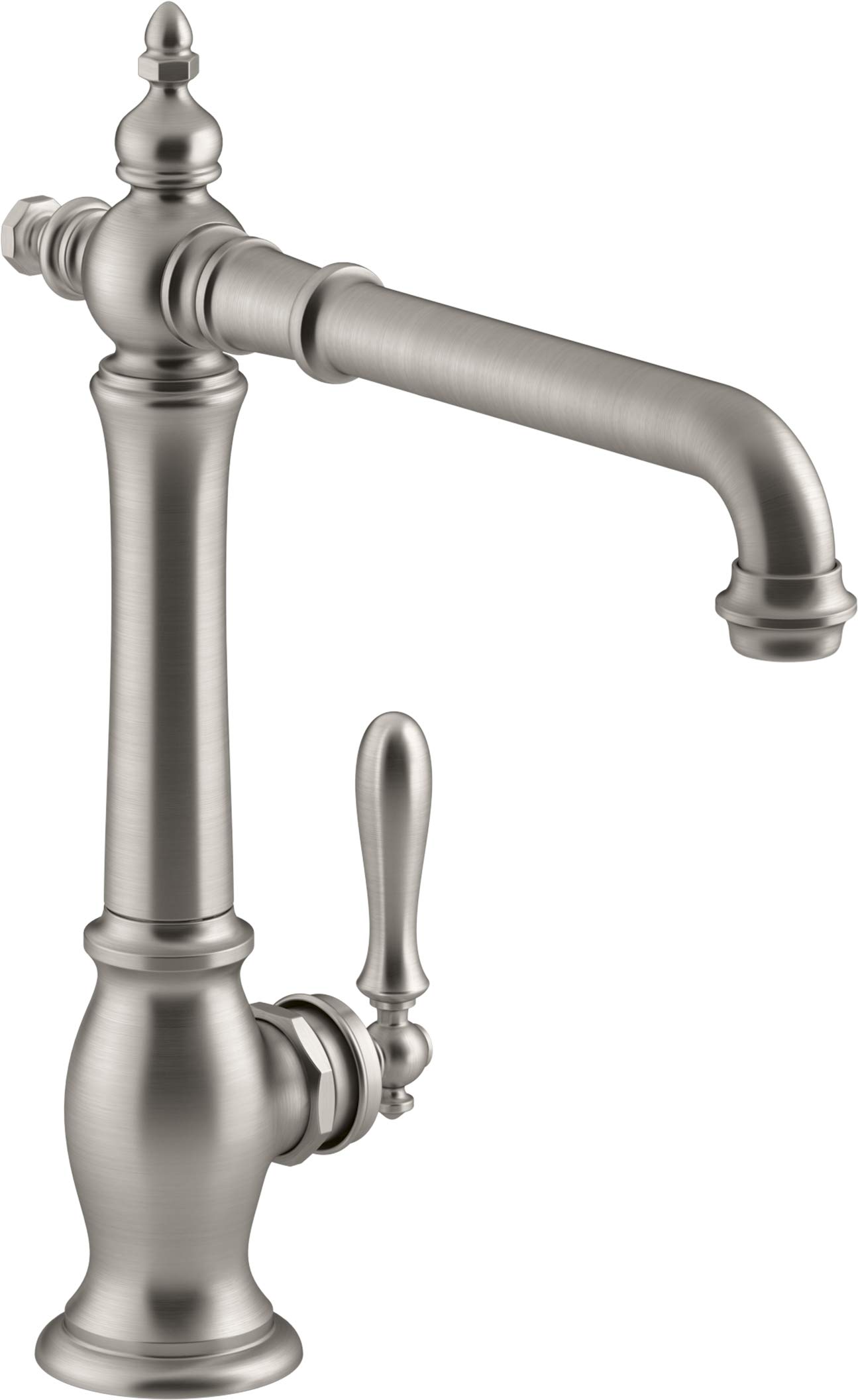 Kohlerアーティファクトsingle-hole勝手もとシンク水道の栓with 13 ? 1 / 2 インチ。律動的な調子注ぎ口Victorian、注ぎ口ひな型 One Size K-99266-VS 1