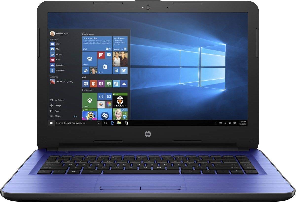 2016 HP 14 固定ディスク High Performance Laptop パソコン with free 1-yr Office 365 - Intel Dual Core up to 2.48GHz  4GB ランダムアクセス記憶装置  32GB SSD  DTS Studio  無線LAN  HDMI  Webcam  USB 3.0  Windows 10