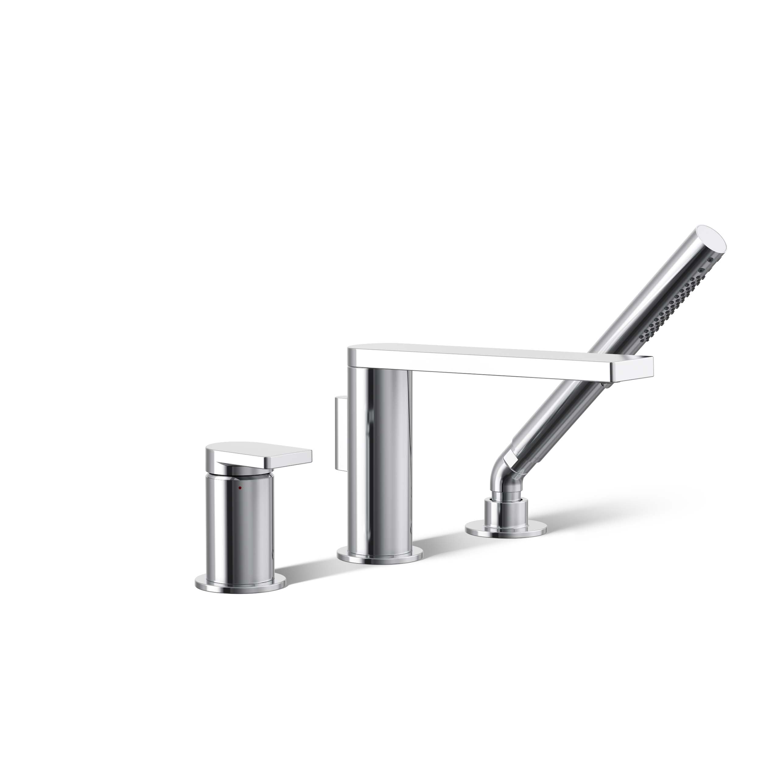 Kohler k-73078 ? 4 composed 8.0 GPMシングルハンドルデッキマウント浴槽フィラーwith Lev K-73078-4-CP 1｜global研究所